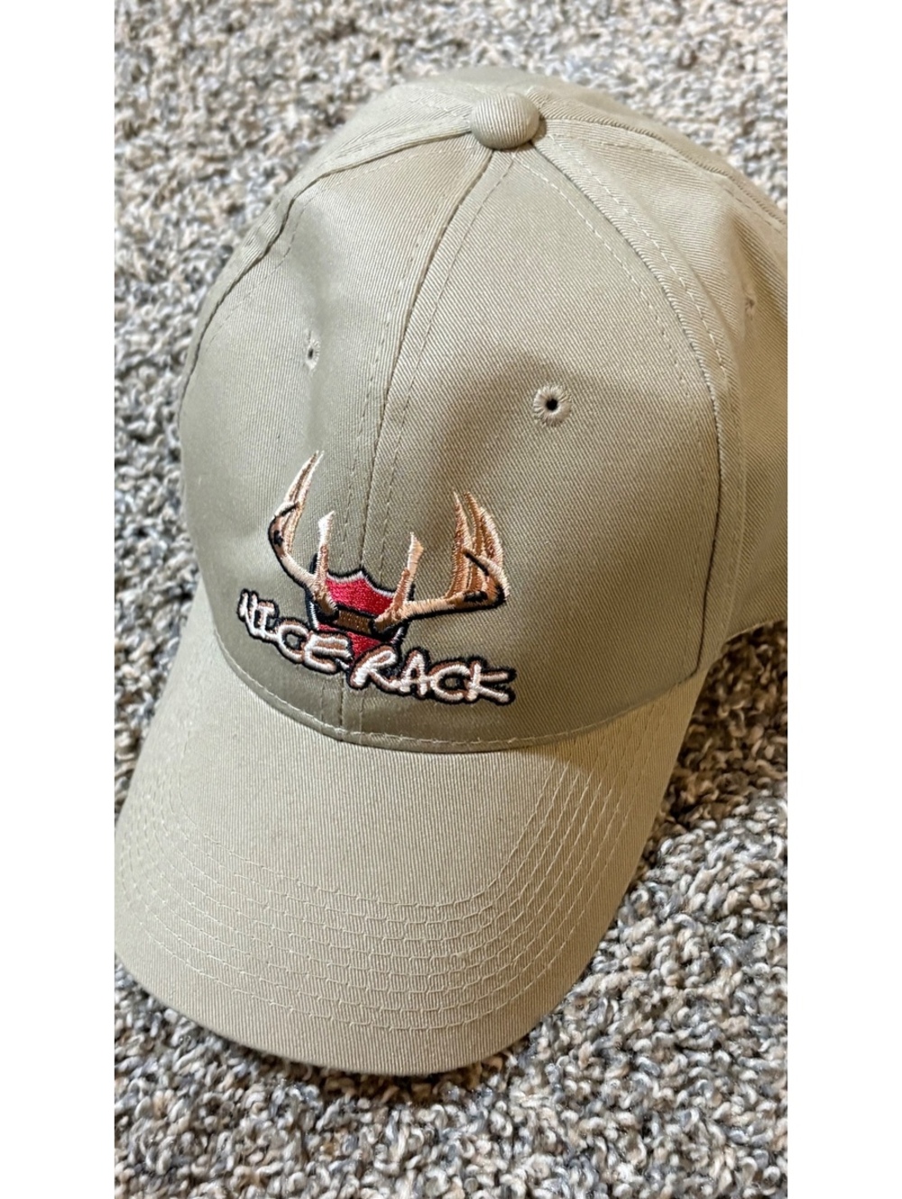 Signature  Nice Rack Adjustable Khaki Baseball Cap Hat